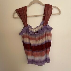 Madewell Colorful Pleated Tank Top